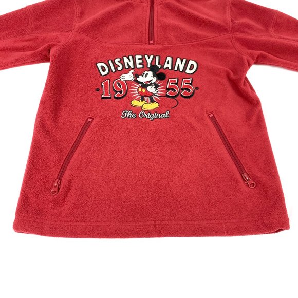 3/$25 Disneyland Mickey Mouse Fleece Pullover - Red, Size M - Picture 5 of 11